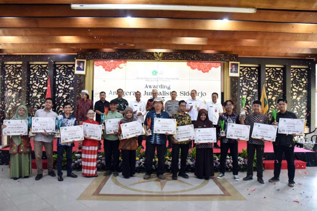 Pemkab Sidoarjo Apresiasi Jurnalis dan Kreator Konten di Anugerah Jurnalistik 2025