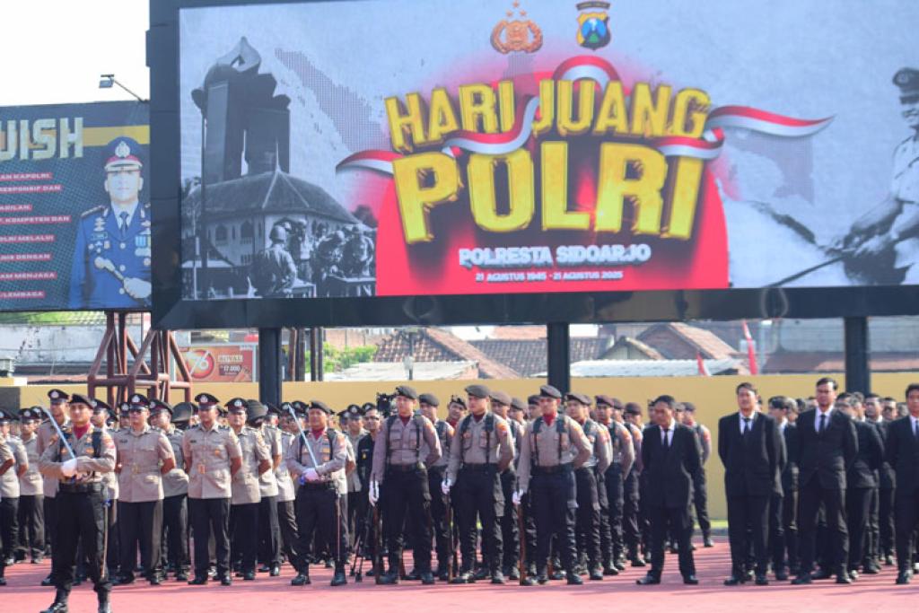 Polresta Sidoarjo Gelar Upacara Hari Juang Polri 21 Agustus 2025
