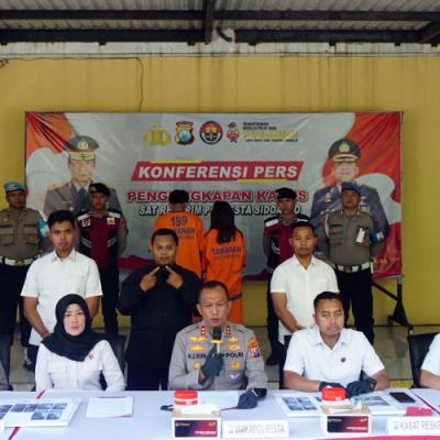 Polresta Sidoarjo Tangkap Pasangan Pelaku Penculikan Balita di Sedati