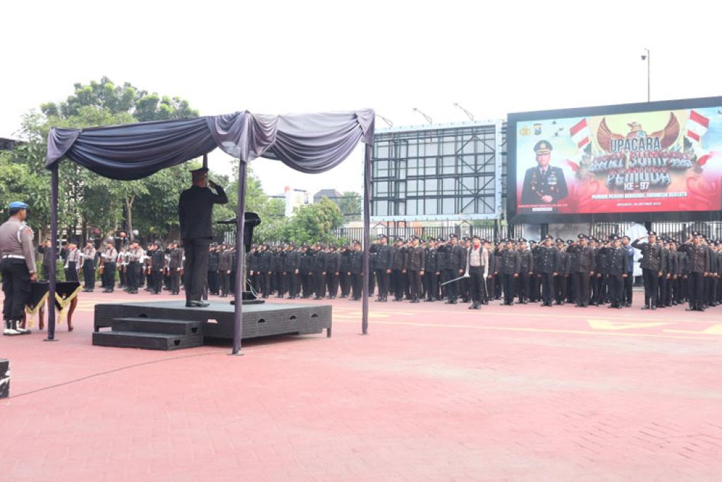 Polresta Sidoarjo Gelar Upacara Peringatan Hari Sumpah Pemuda ke-97
