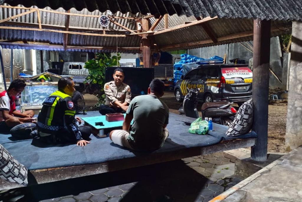 Polsek Wonoayu Galakkan Poskamling di Wonokasian, Warga Diminta Lebih Waspada