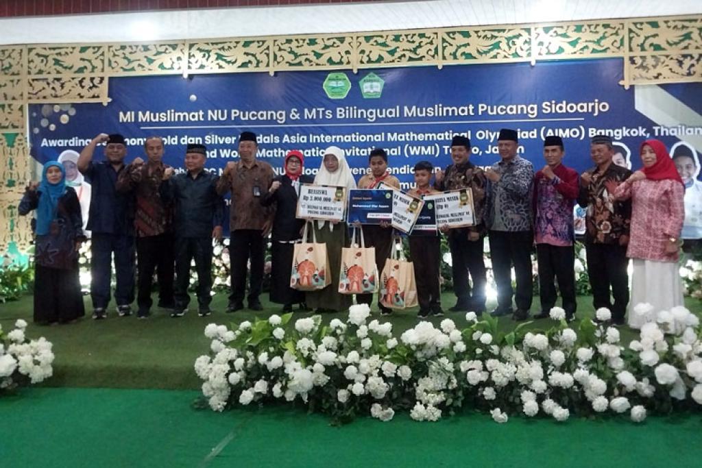 Siswa MI dan MTs Muslimat NU Pucang Sidoarjo Raih Medali di Olimpiade Matematika Internasional