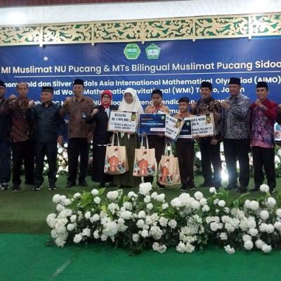 Siswa MI dan MTs Muslimat NU Pucang Sidoarjo Raih Medali di Olimpiade Matematika Internasional