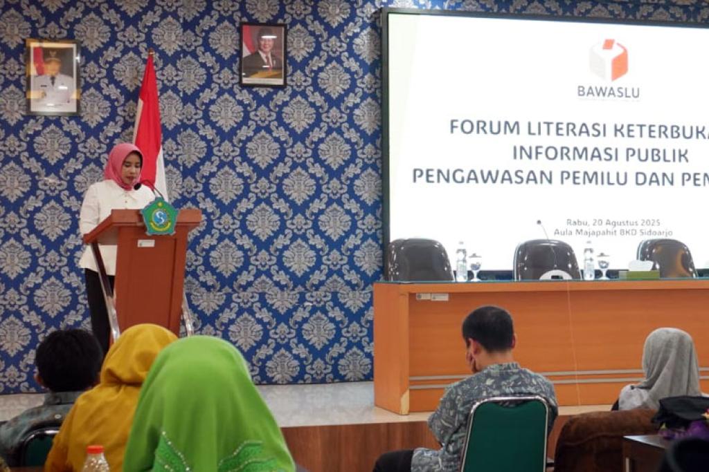 Wabup Mimik Ajak Warga Sidoarjo Aktif Awasi Pemilu Lewat Keterbukaan Informasi
