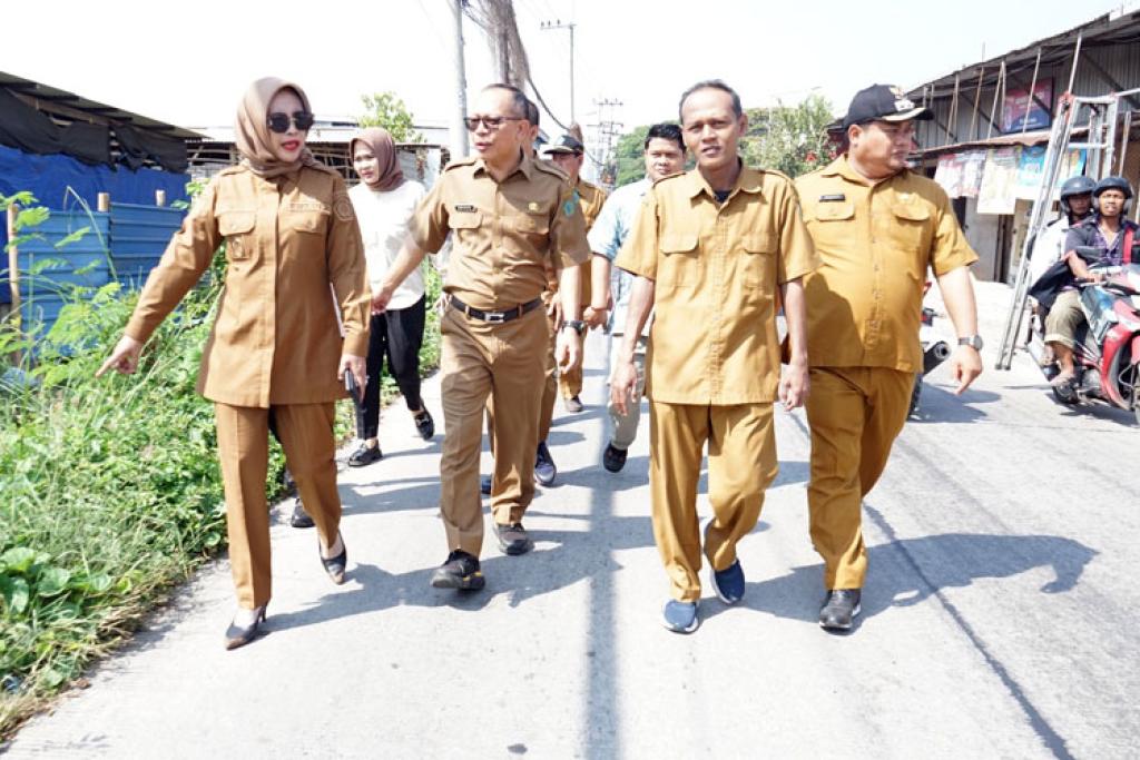 Wabup Sidoarjo Sidak Proyek Betonisasi Jalan Lingkar Timur Sepanjang 1,8 Km